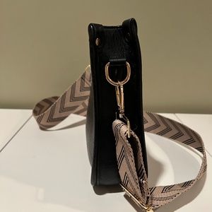 Vegan leather shoulder bag